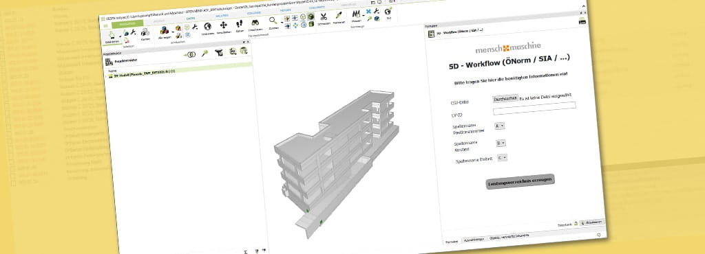 5D BIM Workflow mit DESITE - ÖNORM / SIA Integration