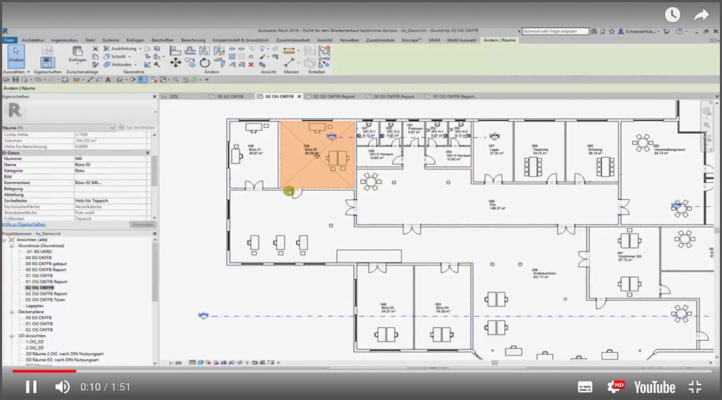 Raumbuchlisten mit Grafiken erstellen