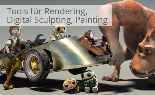 Tools für Rendering, Digital Sculpting, Painting