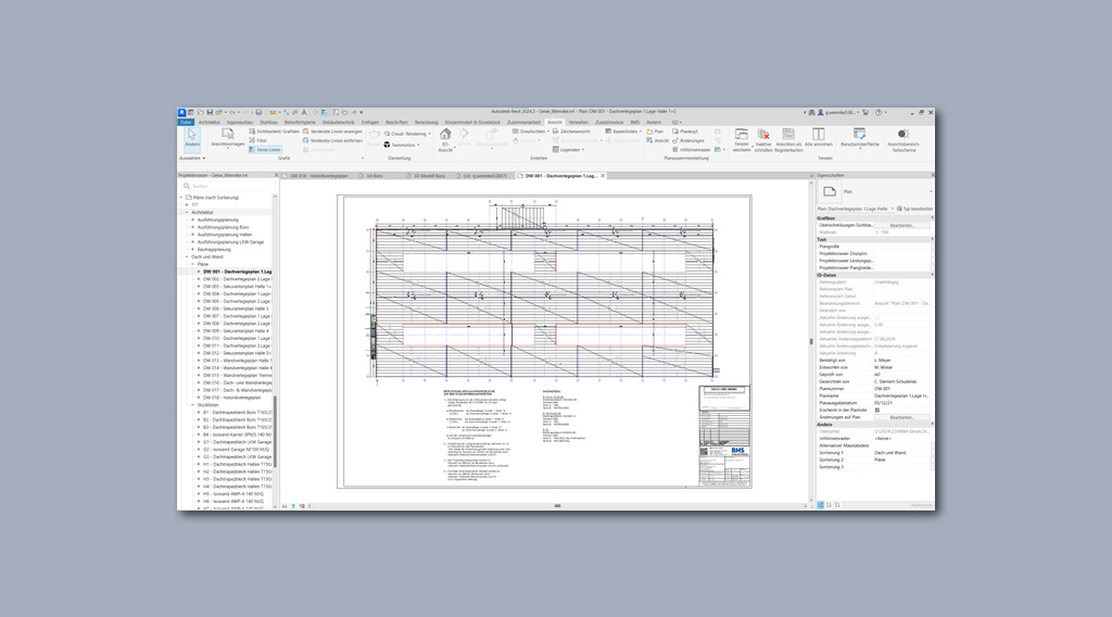 BMS Industriebau GmbH Revit Plug-in