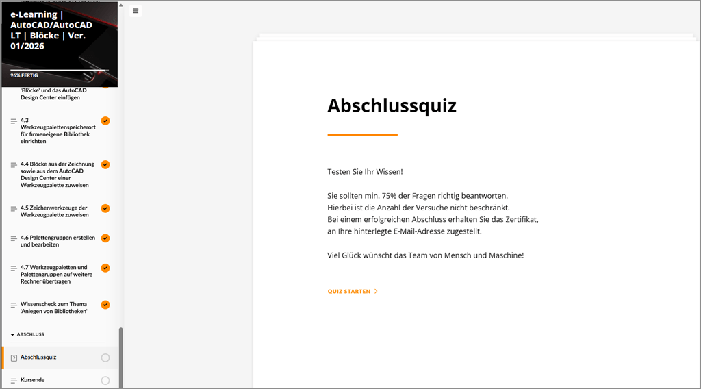 AutoCAD - Blick ins MuM e-Learning