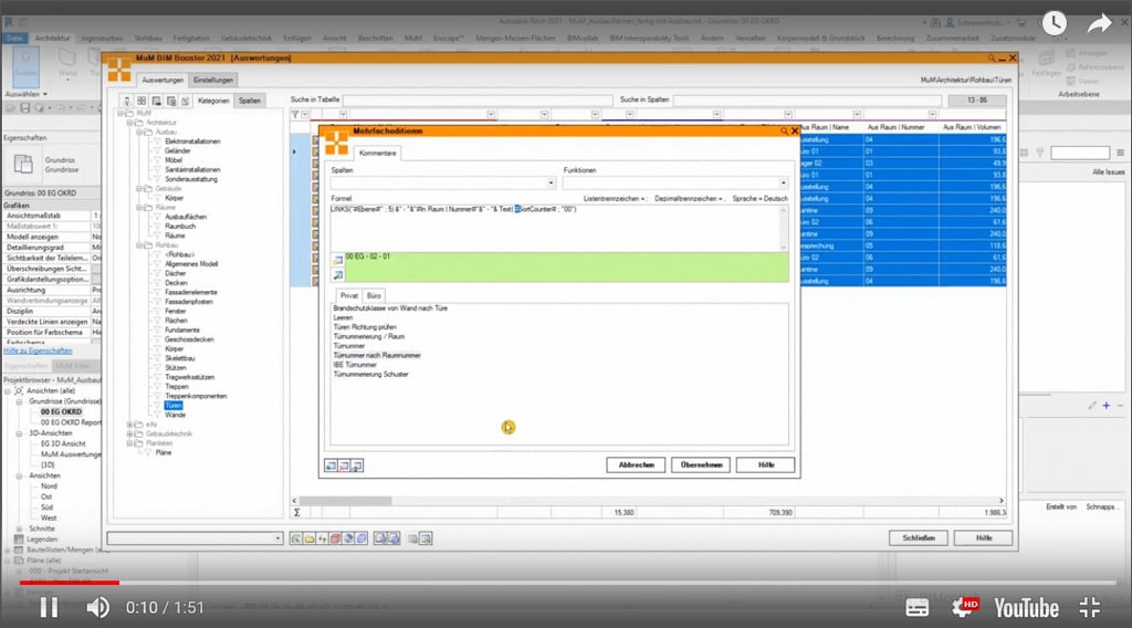 Mehrfacheditieren von Parametern mit Excelfunktionen